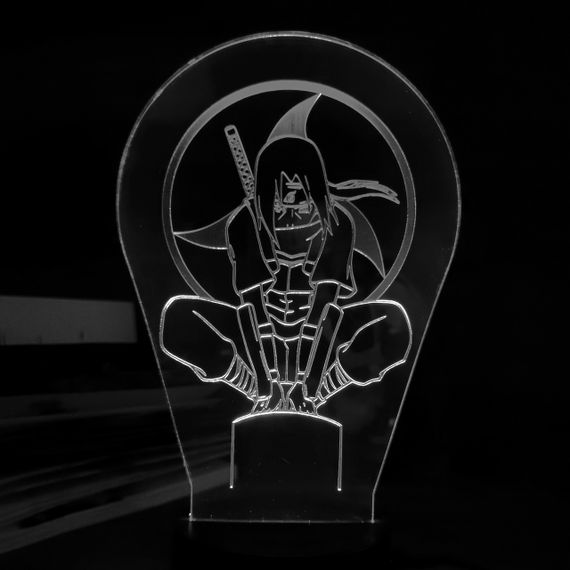 Акриловый светильник-ночник Учиха Итачи 4 белый tty-n001441