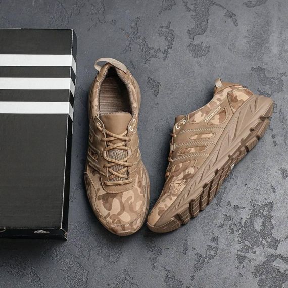 Демісезонні кросівки Adidas колір камуфляж, койот | Зображення 9