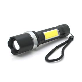 Фонарик ручной LATERNA M919, COB + 3W XPE led, Zoom, 2 + 1 режим, корпус металл