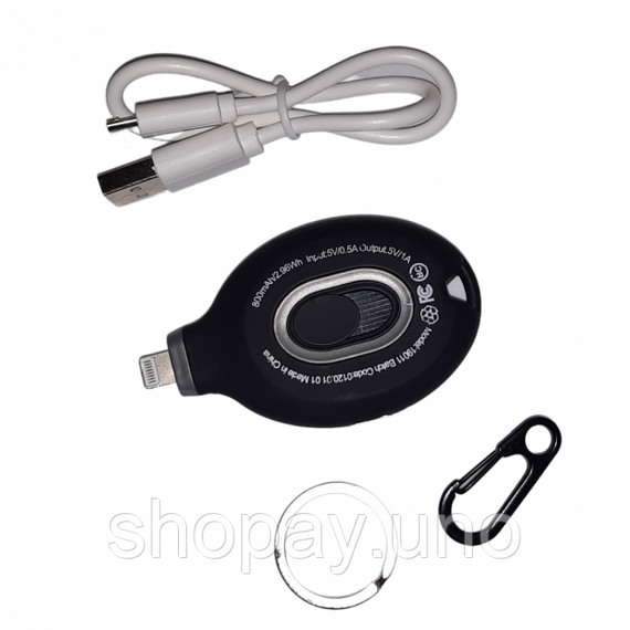 Powerbank – брелок для ключів Power Pod Emergency Charge 800 mAh Роз'єм Micro USB | Зображення 5