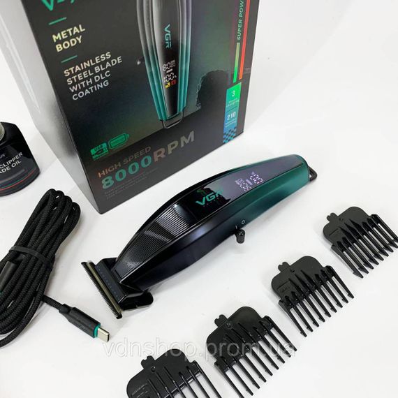 Домашние машинки для стрижки VGR V-974, Машинка для стрижки волос с различными насадками PA-67 | Зображення 9