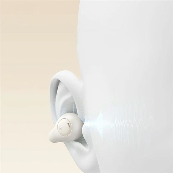 Бездротові TWS навушники Baseus OS Bass 15 Clip Open-Ear (A00079500) Stellar White | Зображення 4