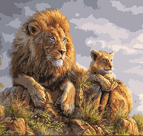 Картина за номерами 40*40 KpNe-02 Danko Toys PAINTING BY NUMBERS Вид 6