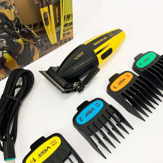 Електрична машинка з насадкою для бороди VGR V-285, Професійна бритва-машинка для стрижки волосся JE-16 | Зображення 3