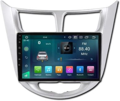 Автомагнітола 9 дюймів Android 10 XPRO для Hyundai Accent 2010-2016 (MER-14097_6006) | Зображення 1
