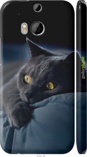 Чохол на HTC One M8 dual sim Димчастий кіт "825m-55-2448"