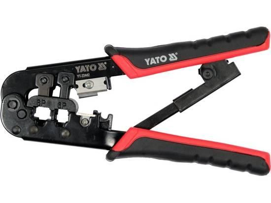 Кліщі обтискання зачистки кабелів RJ45 RJ11 8P 6P YATO YT-22442