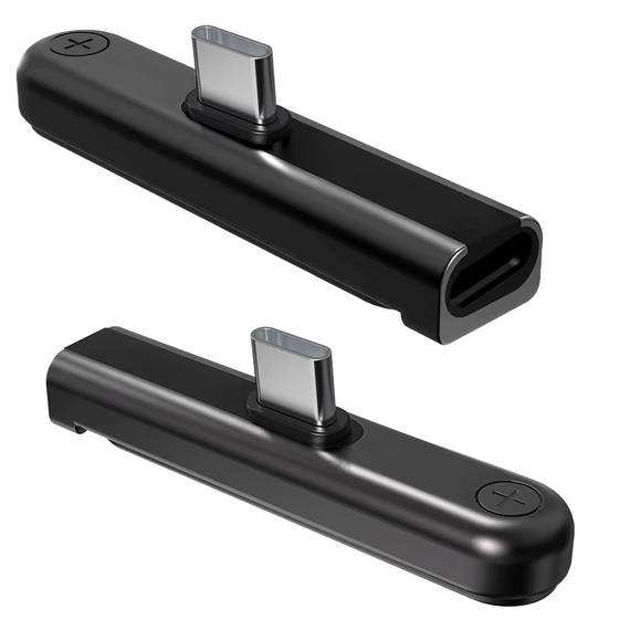 Адаптер перехідник USB Type-C на Type-C зі складаною підставкою black | Зображення 6