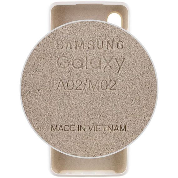 Чохол Silicone Cover Full Protective (AA) для Samsung Galaxy A02 Білий / White | Зображення 1
