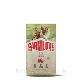 Сухой корм Carnilove True Fresh Puppy для щенков всех пород со свежей уткой беззерновой 4 кг