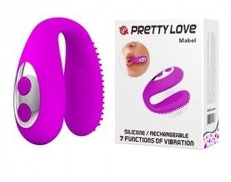 Силіконовий вібростимулятор для оральних ласк Pretty Love Mabel (фіолетовий) Sex Aura