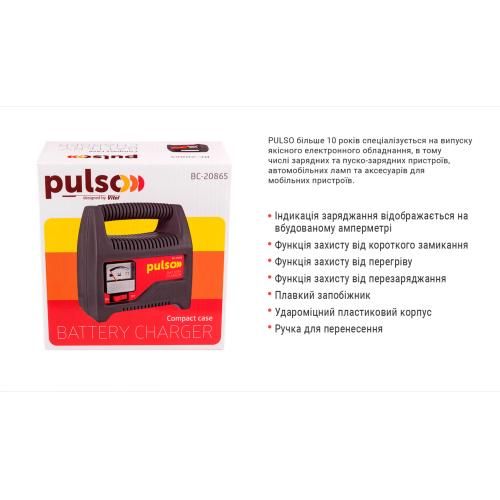 Зарядний пристрій PULSO BC-20865 12V/6A/20-80AHR/стрілковий індикатор | Зображення 2