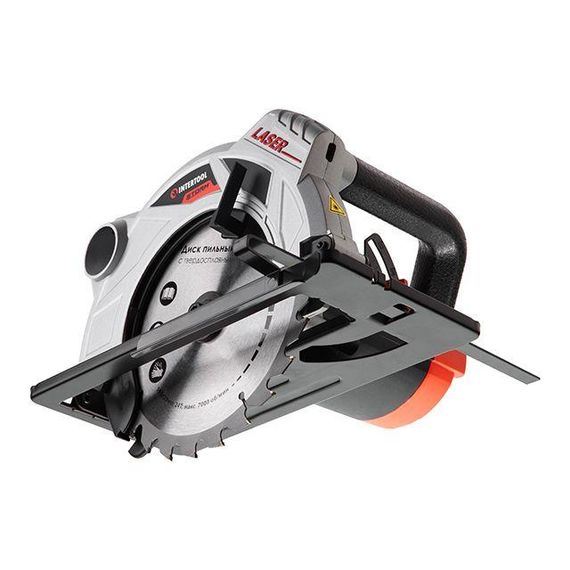 Пила дискова 1500 Вт, 5800об/хв, кут 90-45, глибина розпилювання 65-43 мм, диск 190 мм*20 мм, 24 зуби, лазер1 | Зображення 6