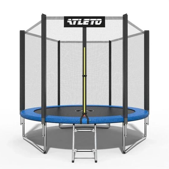 Батут дитячий Atleto 312 см із захисною сіткою та драбиною для дому та дачі 20001001
