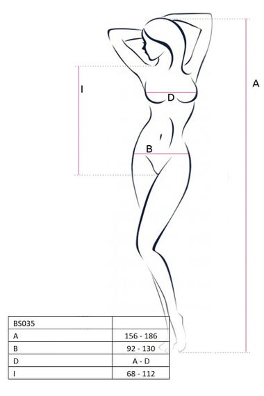 Боди с декоративным плетением BS035 pink sexstyle | Зображення 2