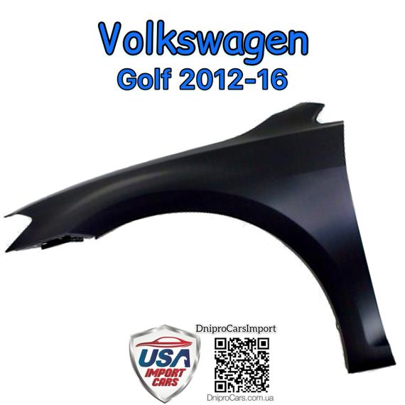 Volkswagen Golf 2012-2016 ліве переднє крило, 5G0821105 | Зображення 1