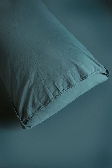 Комплект постільної білизни SoundSleep Stonewash Adriatic dark green євро зелений (92670563) | Зображення 3