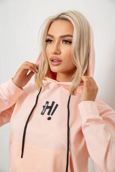 Спортивный костюм женский двухнитка, цвет персиковый, 214R1419-003 | Зображення 5