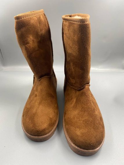 Зимові жіночі Уги UGG коричневий Хутряні чоботи Теплі висота 25 см (розміри:37,38, 40) | Зображення 1