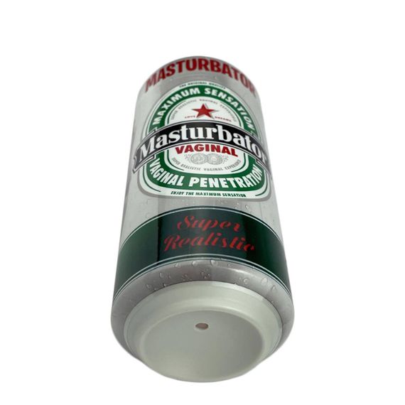 Мастурбатор-вагіна Alive Heineken Vagina II у вигляді банки пива, реалістичний | Зображення 4