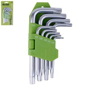Набір ключів вигнутих TORX. 9 пр. T10 -T50 Alloid