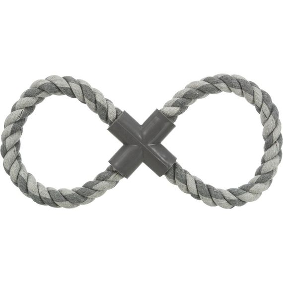 Іграшка Trixie для собак Канат-вісімка плетений з пластиковою хрестовиною текстиль 35 см | Зображення 2