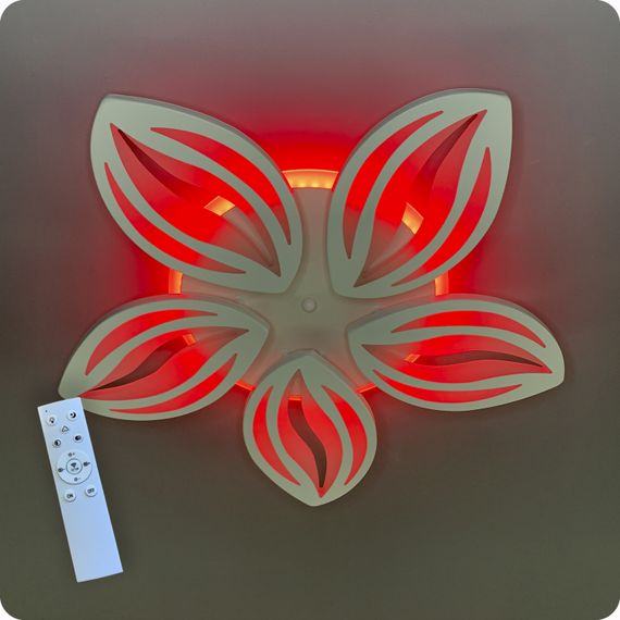 Люстра світлодіодна 517 Light 3color з пультом 120Вт Білий (01427) | Зображення 4