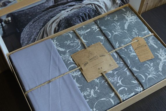 Постільна білизна Limasso Jacquard Ranforse 200 х 220 см Ipi Boyali Siyah | Зображення 6