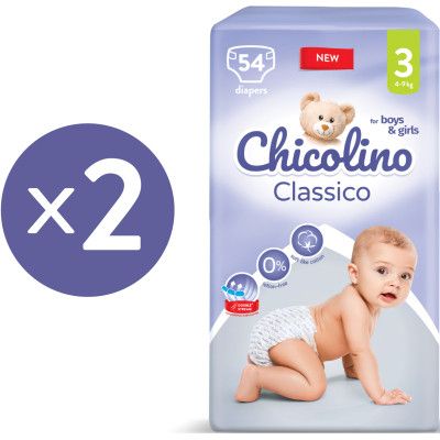 Подгузники Chicolino Classico Размер 3 (4-9 кг) 108 шт (2000064265962) | Зображення 1