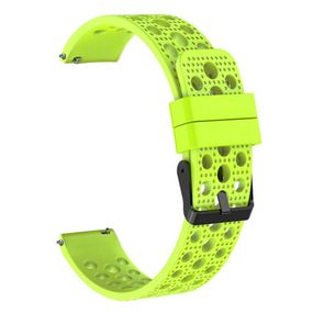 Спортивный ремешок с перфорацией Primo для часов Samsung Galaxy Watch 3 41mm (SM-R850) - Lime