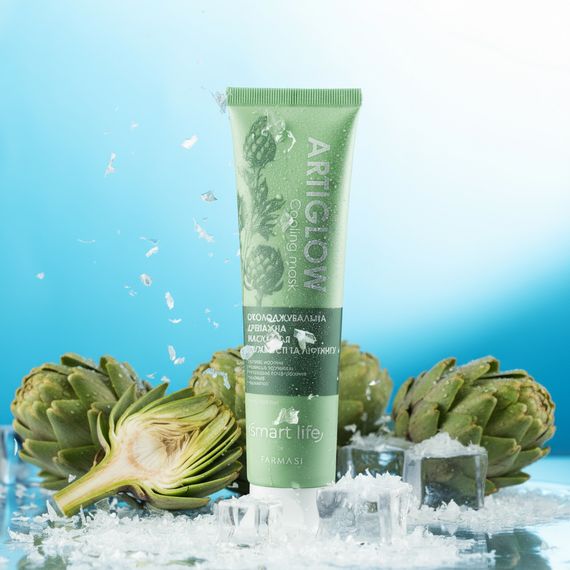 Охолоджувальна дренажна маска для пружності та ліфтингу з артишоком Farmasi Smart Life 100 мл | Зображення 2