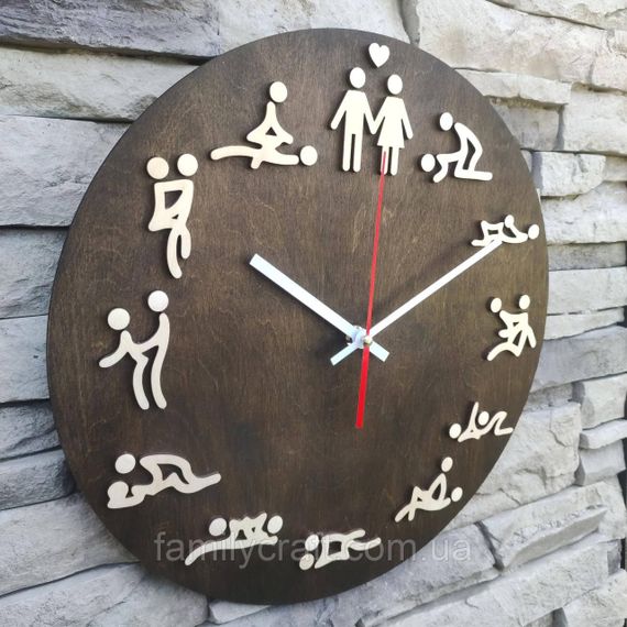 Настенные деревянные часы с бесшумным механизмом | Зображення 4