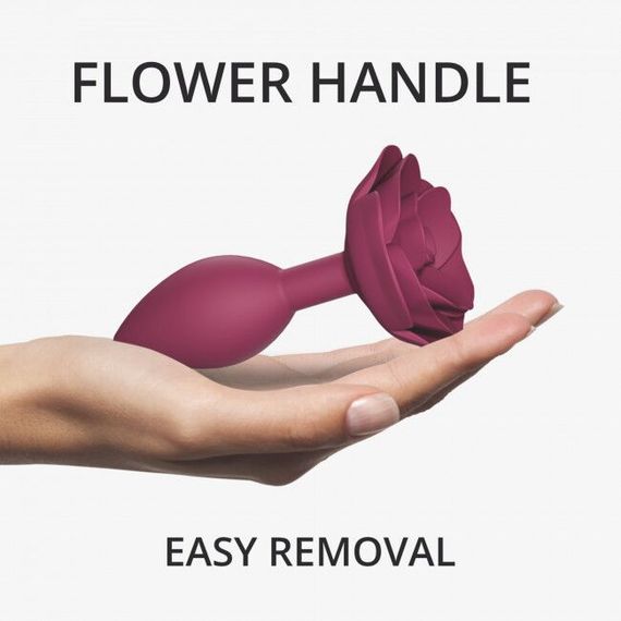 Силиконовая анальная пробка Love To Love OPEN ROSES M SIZE - PLUM STAR | Зображення 3