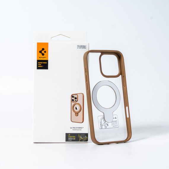 Чохол для смартфона Spigen AAA Magnetic Ring for Apple iPhone 16 Pro Brown | Зображення 1