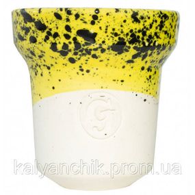 Чаша для кальяну GrynBowls Accent Glaze Жовта