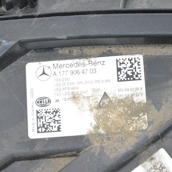 Фара ліва Mercedes A-Class W177 2018-2024 Фара передня ліва Мерседес в177 A1779064703 | Зображення 8