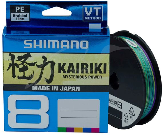Шнур Shimano Kairiki 8 PE (Multi Color) 300m 0.06mm 5.3kg