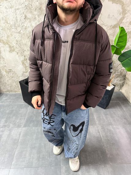 Пуховик DRAPP з патчем | Зображення 1