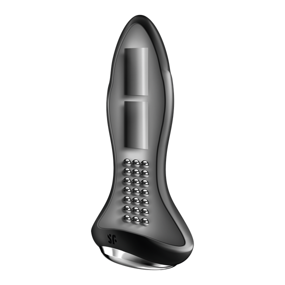 Анальный смарт-вибратор Rotator Plug 1+ с вибрацией и имитацией римминга, черный цвет Satisfyer (Германия) Sex Aura | Зображення 5