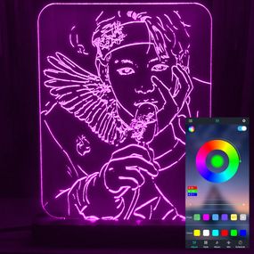 Акриловий світильник-нічник керування з телефона гурт BTS tty-n000762