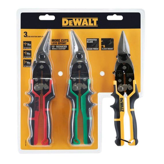 Набір ножиць по металу ERGO Aviation DeWALT DWHT14676-0 | Зображення 2