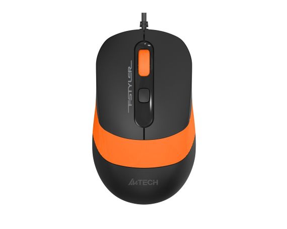 Миша комп'ютерна провідна A4Tech Fstyler FM10S Black/Orange оранжева