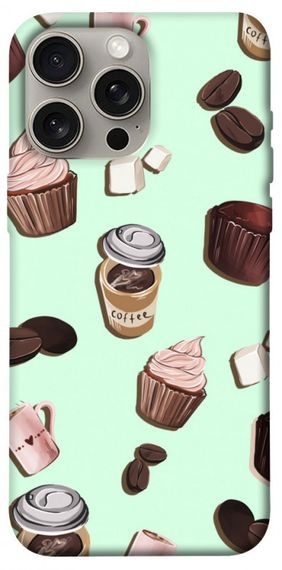 Чохол з картинкою Coffee and sweets для Apple iPhone 15 Pro Max (6.7")