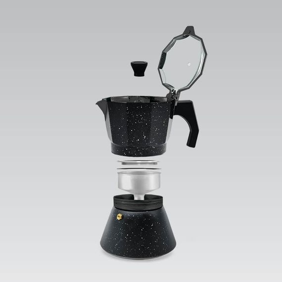 Кофеварка гейзерная алюминиевая Maestro MR-1667-9, 450 мл (на 9 чашек), для дома и офиса | Зображення 2