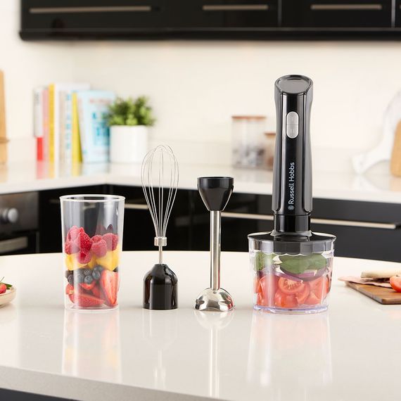 Блендер Russell Hobbs заглибний Desire Matte Charcoal, 500Вт, чаша-500мл, вінчик, міні-подріб., чорний (27141-56) | Зображення 7