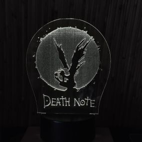 Акриловый светильник-ночник Тетрадь Смерти белый tty-n000305