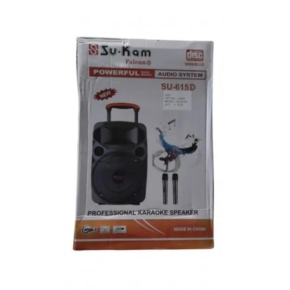 Портативна колонка із двома радіомікрофонами Su‑Kam SU615 | Зображення 1