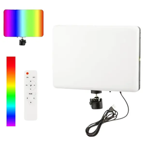 Светодиодная прямоугольная LED-лампа разноцветная RGB PM26 с пультом
