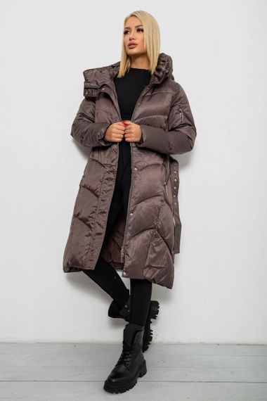 Куртка женская зимняя, цвет шоколадный, 244R5612 | Зображення 2