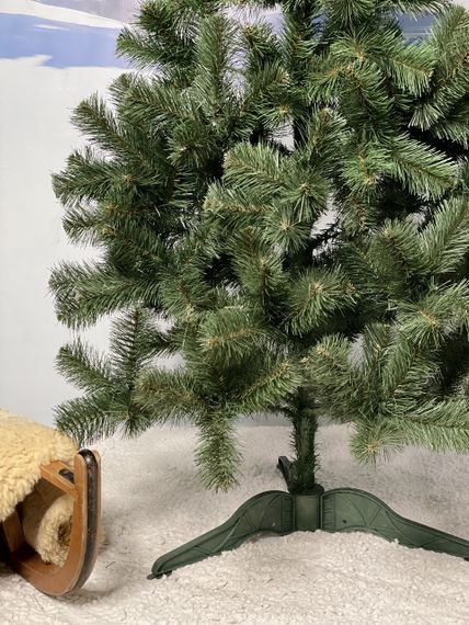 Ялинка штучна новорічна звичайна 180 см зелена | Зображення 1